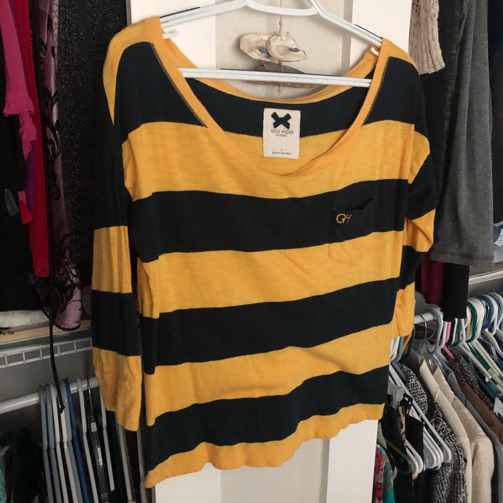 Gilly Hicks Striped 3/4 Sleeve